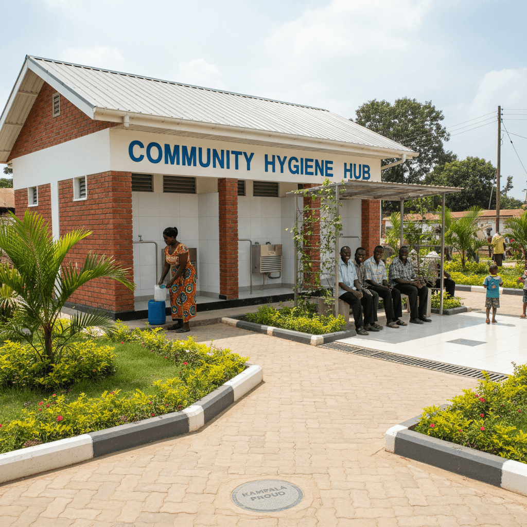Well-maintained community space after SACCO services