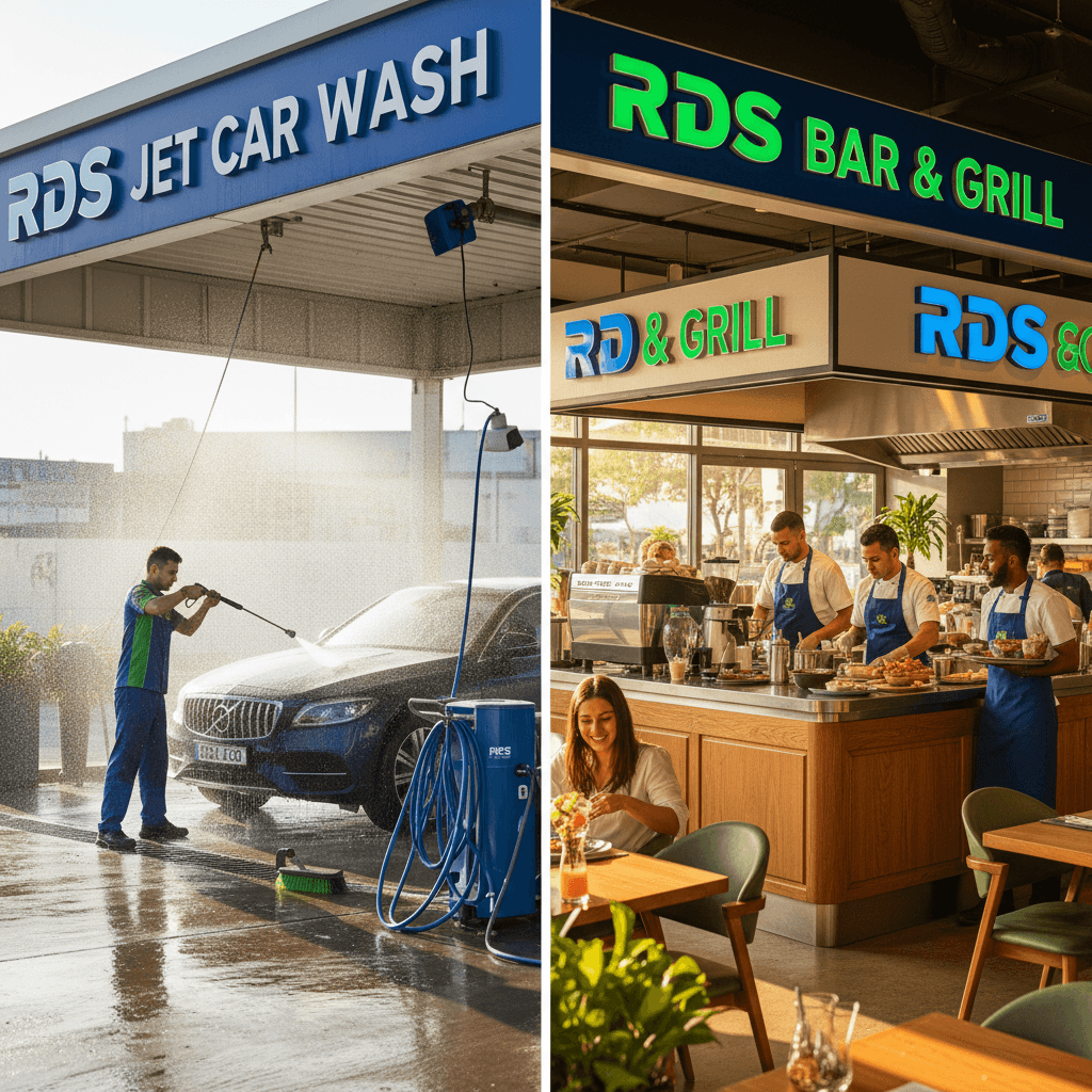 RDS Jet Car Wash and RDS Bar & Grill operations